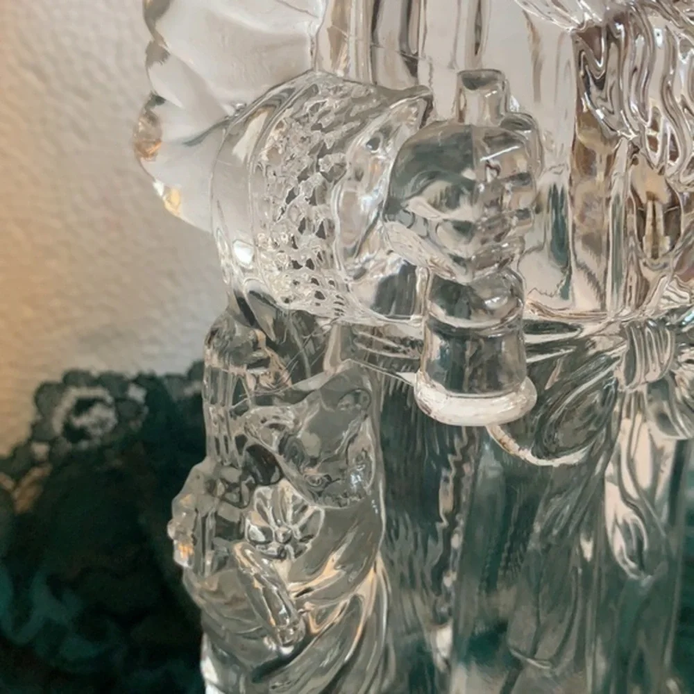 Christmas, Clear hard plastic, Santa Clause